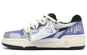 Nike Низкие, износостойкие, противоскользящие кроссовки для скейтбординга Full Force, мужские, песочно-фиолетовые