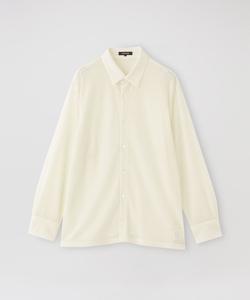 Рубашка из шерстяного жаккарда с кружевной отделкой Loveless, цвет White