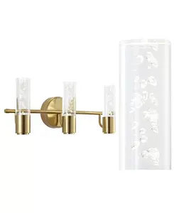 Bolha, минималистичный современный светодиодный светильник с тремя лампами в форме пузыря Jonathan Y, gold-tone