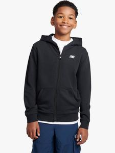 Детская хлопковая худи на молнии New Balance, Caviar