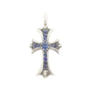 Chrome Hearts Сапфировый кулон Unisex Silver