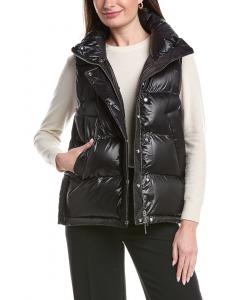 Двусторонний пуховый жилет Lafayette 148 New York Outdoor, черный