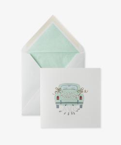 Свадебная открытка для автомобиля