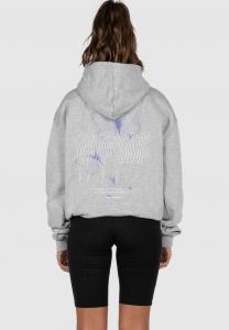 Свитер с капюшоном METAMORPHOSE HEAVY MJ Gonzales, светло-серый пестрый