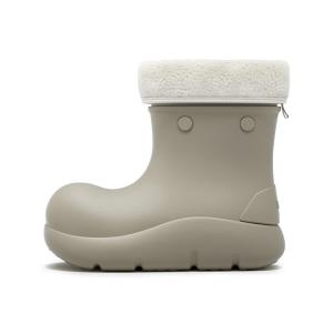 Женские зимние ботинки на платформе 21 см, увеличивающие рост, серые Beys, Stone Gray