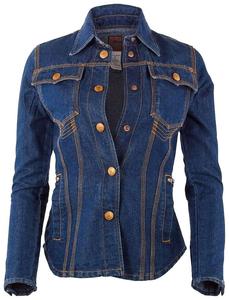 Джинсовая куртка Jean Paul Gaultier Structural Denim Jacket With Shoulder Pads, синий