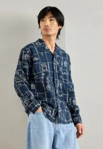 Рубашка с вышивкой по всей поверхности Scotch & Soda, Dark Blue/Off-White