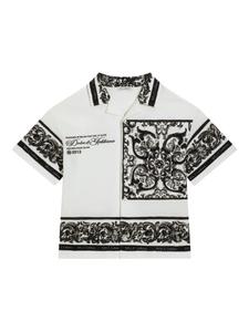Dolce & Gabbana Kids рубашка с принтом, белый