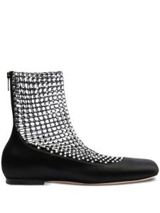 Балетки, украшенные стразами René Caovilla, черный