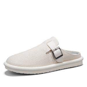 SHOUBA Мужские противоскользящие тапочки с закрытым носком черные, цвет Black