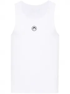 Топ с вышивкой Crescent Moon Marine Serre, белый