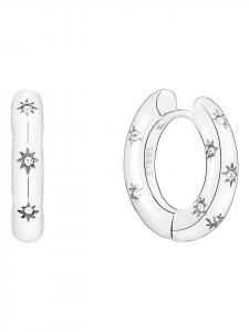 Серьги-кольца с драгоценными камнями Tamaris