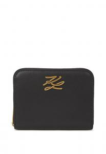 Кошелек KARL LAGERFELD K/AUTOGRAPH ZIP WALLET, Black/Gold-Coloured/Black