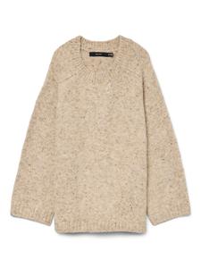 Vero Moda Curve Свитер 'VMCingrid' в цвете капучино