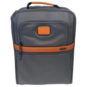 TUMI Нейлоновый кожаный рюкзак мужской серый и оранжевый