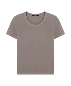 Футболка girocollo manica corta Weekend Max Mara, коричневый