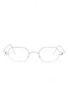 Очки в геометричной оправе Lindberg, серебристый