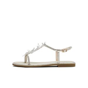 Teenmix Бабочки Эффект Коллекция Однопряжечные сандалии женские серебристые, цвет Silver