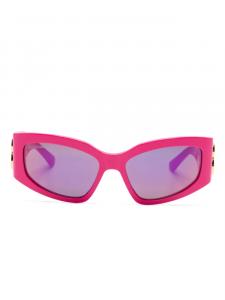 Солнцезащитные очки в прямоугольной оправе Balenciaga Eyewear, розовый