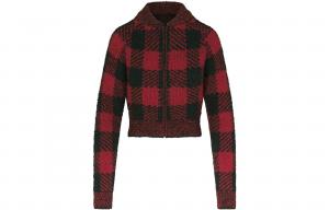 Женская пижамная блуза Skims, клетка баффало кирпичная