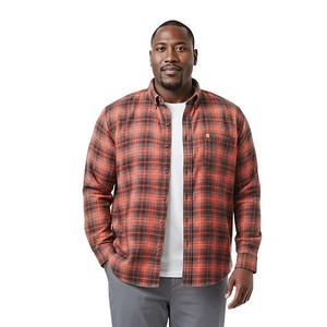 Рубашка Big & Tall Stratton с длинным рукавом в клетку Izod, Cherrywood