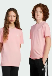 Простая футболка унисекс для подростков Adidas Originals, Semi Pink Spark White