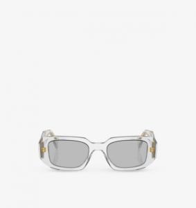 Солнцезащитные очки Pr 17ws в прямоугольной оправе из ацетата Prada, розовый