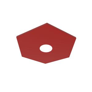 Потолочный светильник Lumicom, 25x25x4 см, красный