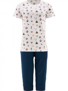 Erwin Müller Пижама из одного джерси натурального цвета