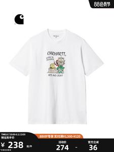 Футболка женская Carhartt WIP с рисунком художника-мультипликатора, синий