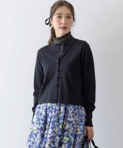 Вязаный кардиган с пуговицами цвета ореха Suite, цвет Black [005]