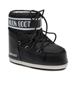 Зимние ботинки Moon Boot на толстой подошве со шнуровкой, черный