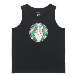 Спортивная футболка men's sport dna printing casual sports running black vest Air Jordan, черный