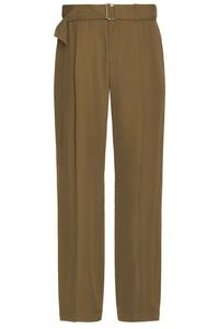 Брюки в складку на резинке Elvis Simkhai, olive