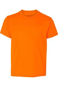 Молодежная футболка Gildan DryBlend, цвет safety orange