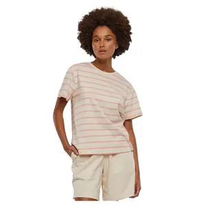 Футболка с коротким рукавом Urban Classics Striped Boxy, розовый