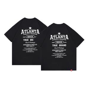 Футболка с круглым вырезом 100% хлопок короткий рукав unisex GXXX, черный