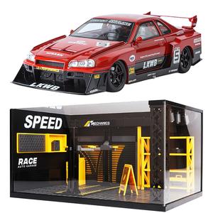 Сборная модель Nissan Skyline GTR S15 Light Up Workshop 1 24 TY MODELS, красный