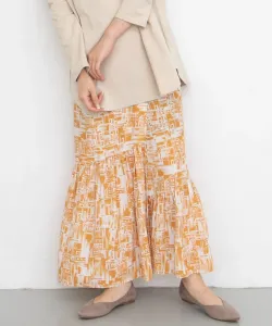 Многофункциональная юбка с принтом в виде города Kbf, цвет Orange