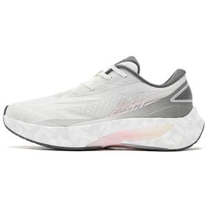 QIAODAN Кроссовки Flying Shadow 4.0 с низкой амортизацией и противоскользящей подошвой, женские, цвет белый-серый