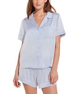Пижамный комплект Inez Washable Silk Short Eberjey, синий