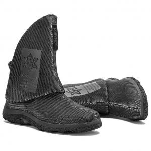 NORVINCY Мужские зимние ботинки черно-серые с геометрической перфорацией