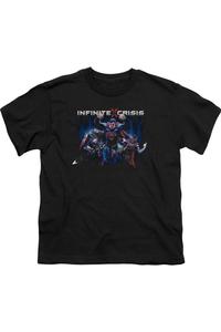 Футболка Infinite Crisis Ic с очень короткими рукавами для детей Gildan, черный