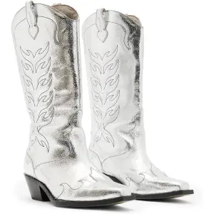 Ботинки AllSaints Dolly Boot, цвет Metallic Silver