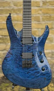 Jackson США Signature Chris Broderick Солист HT6 - Прозрачный синий
