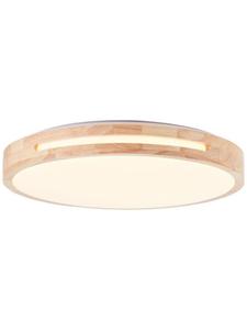 Светодиодный потолочный светильник Woodbury 39 см из светлого дерева/белого цвета Brilliant