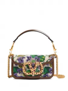 Маленькая сумка на плечо Locò Valentino Garavani, зеленый