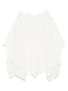 Топ с вышивкой Ermanno Scervino, белый