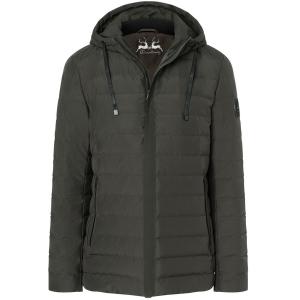 Кожаная куртка Wiesnkönig Daunensteppjacke Linus, цвет Tannengrün