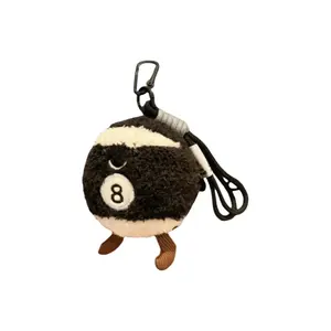 Милые креативные бильярдные куклы плюшевый кулон высота 10см PUDOWRABBIT, черный